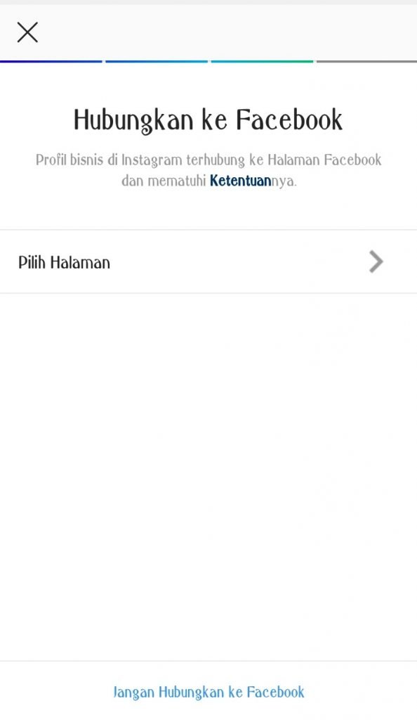 Hubungkan ke Facebook