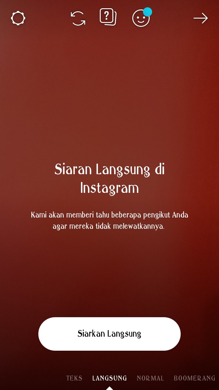 cara live di instagram