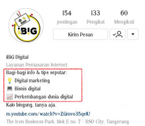 Simak Cara Membuat Bio Instagram Untuk Pemula Bisnis Ibig Digital Agency