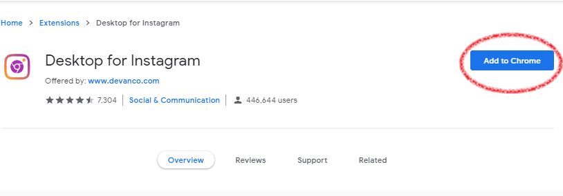  desktop for instagram